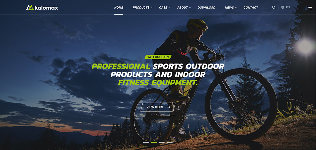 清遠Kalomax外貿網站設計效果圖